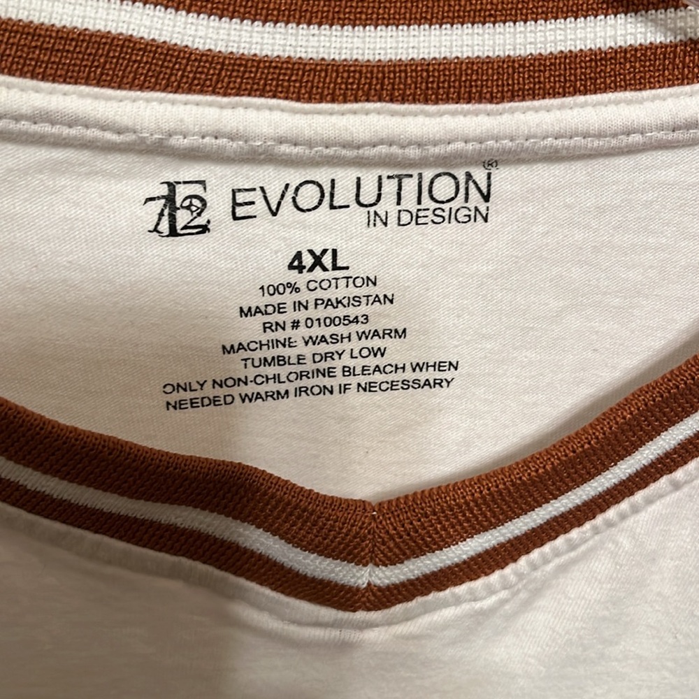 Evolution In Design tee high low Size 4XL - Picture 2 of 4